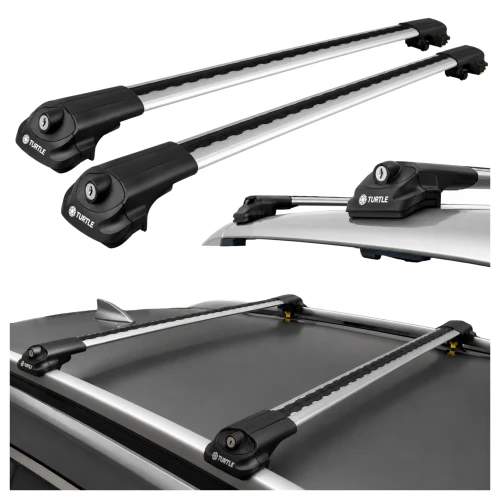 Bagażnik na relingi Turtle Air-1 94 cm, srebrny, T/MC01001-9494