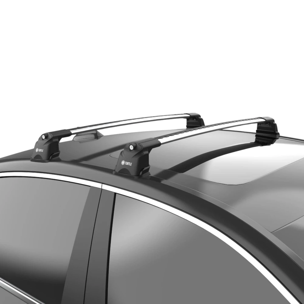 Bagażnik dachowy na punkty montażowe Turtle Air-3 102/106 cm, srebrny, T/MC03006-0206 – ujęcie 5 - Sklep motozebra