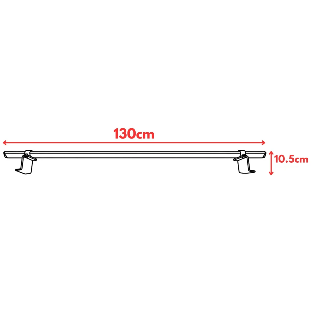 Bagażnik dachowy Thunder TRX Pro, 2 belki 130 cm, czarny, TRX PRO-103-2B – ujęcie 4 - Sklep motozebra