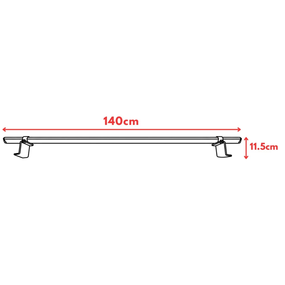 Bagażnik dachowy Thunder TRX Pro, 2 belki 140 cm, czarny, TRX PRO-201-2B – ujęcie 4 - Sklep motozebra