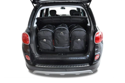 Torby do bagażnika Fiat 500L I 2012–2022 – zestaw KJUST SPORT 3 szt., 7014001