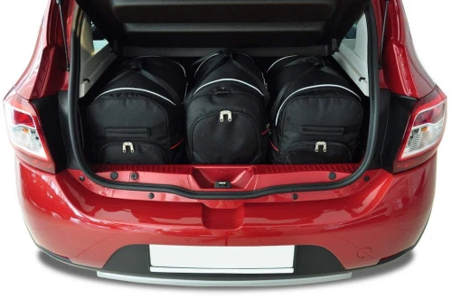 Torby do bagażnika Dacia Sandero II 2011–2020 – zestaw KJUST SPORT 3 szt., 7011003