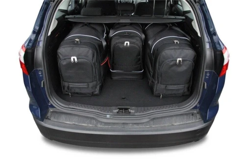 Torby do bagażnika Ford Focus Kombi III 2011–2018 – zestaw KJUST SPORT 4 szt., 7015004