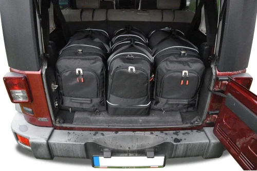 Torby do bagażnika Jeep Wrangler Unlimited III (JK) 2007–2018 – zestaw KJUST SPORT 4 szt., 7021005