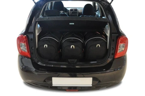 Torby do bagażnika Nissan Micra IV 2010–2017 – zestaw KJUST SPORT 3 szt., 7030001
