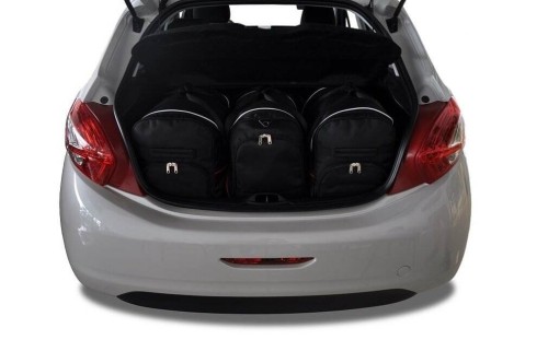 Przejdź do produktu Torby do bagażnika Peugeot 208 Hatchback I (A9) 2012–2015 – zestaw KJUST AERO 3 szt., 7032004