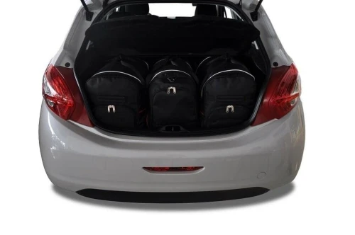 Torby do bagażnika Peugeot 208 Hatchback I (A9) 2012–2015 – zestaw KJUST AERO 3 szt., 7032004