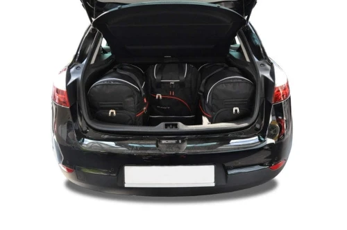 Torby do bagażnika Renault Megane Hatchback III 2008–2015 – zestaw KJUST SPORT 4 szt., 7034015