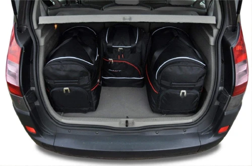 Torby do bagażnika Renault Scenic II 2003–2009 – zestaw KJUST SPORT 4 szt., 7034117