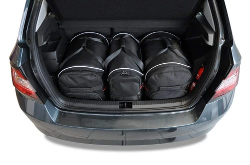 Torby do bagażnika Skoda Fabia Hatchback III 2014–2021 – zestaw KJUST AERO 3 szt., 7037002