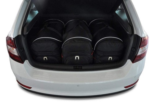 Przejdź do produktu Torby do bagażnika Skoda Rapid Spaceback II 2012–2018 – zestaw KJUST TROLLEY 3 szt., 7037004