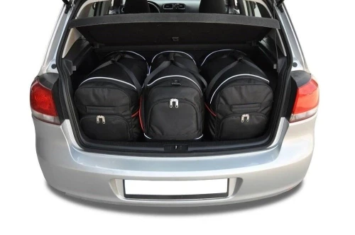 Torby do bagażnika Volkswagen Golf VI Hatchback 2008–2012 – zestaw KJUST SPORT 3 szt., 7043205