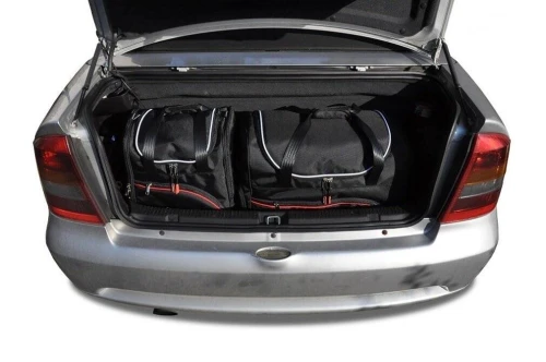 Torby do bagażnika Opel Astra Cabrio G (T98) 2001–2006 – zestaw KJUST SPORT 4 szt., 7031019