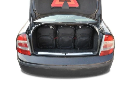 Torby do bagażnika Skoda Superb Limousine I 2001–2008 – zestaw KJUST SPORT 5 szt., 7037016