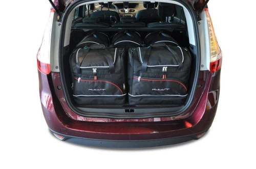 Torby do bagażnika Renault Grand Scenic II 2009–2016 – zestaw KJUST SPORT 5 szt., 7034016