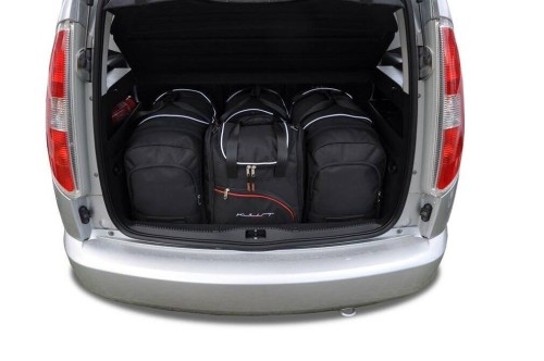 Przejdź do produktu Torby do bagażnika Skoda Roomster Mikrovan I 2006–2015 – zestaw KJUST SPORT 4 szt., 7037020