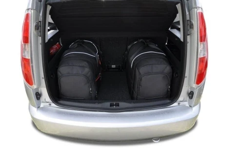 Torby do bagażnika Skoda Roomster Mikrovan I 2006–2015 – zestaw KJUST SPORT 4 szt., 7037020