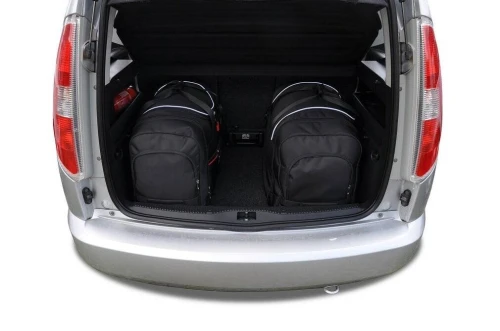 Torby do bagażnika Skoda Roomster Mikrovan I 2006–2015 – zestaw KJUST AERO 4 szt., 7037021