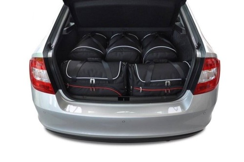 Przejdź do produktu Torby do bagażnika Skoda Rapid Liftback II 2012–2019 – zestaw KJUST AERO 5 szt., 7037019