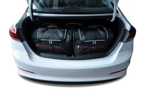 Torby do bagażnika Hyundai Elantra Limousine VI (AD) 2016–2020 – zestaw KJUST SPORT 5 szt., 7018010