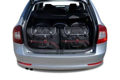 Torby do bagażnika Skoda Octavia Kombi / Scout II 2004–2013 – zestaw KJUST SPORT 5 szt., 7037109