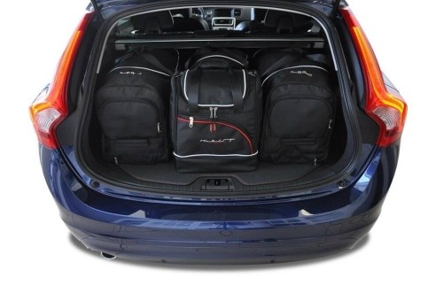 Przejdź do produktu Torby do bagażnika Volvo V60 Cross Country I (157) 2015–2018 – zestaw KJUST SPORT 4 szt., 7042006