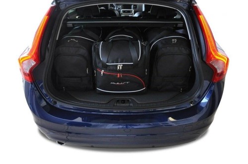 Przejdź do produktu Torby do bagażnika Volvo V60 Cross Country I (157) 2015–2018 – zestaw KJUST AERO 4 szt., 7042016