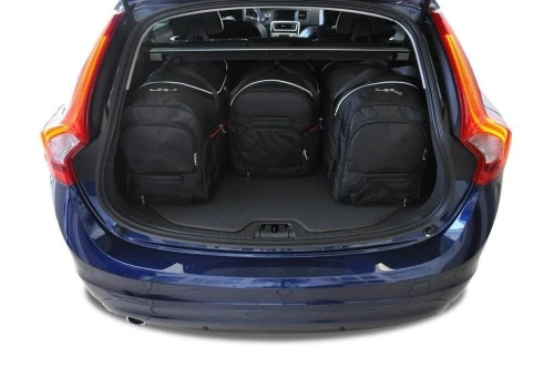 Torby do bagażnika Volvo V60 Cross Country I (157) 2015–2018 – zestaw KJUST AERO 4 szt., 7042016