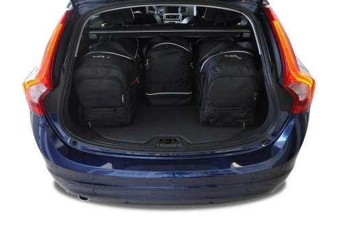Torby do bagażnika Volvo V60 Kombi I (155) 2010–2018 – zestaw KJUST SPORT 4 szt., 7042007