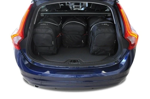 Torby do bagażnika Volvo V60 Kombi I (155) 2010–2018 – zestaw KJUST AERO 4 szt., 7042017