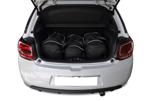 Przejdź do produktu Torby do bagażnika Citroen DS3 Hatchback I (SA) 2009–2016 – zestaw KJUST AERO 3 szt., 7010010