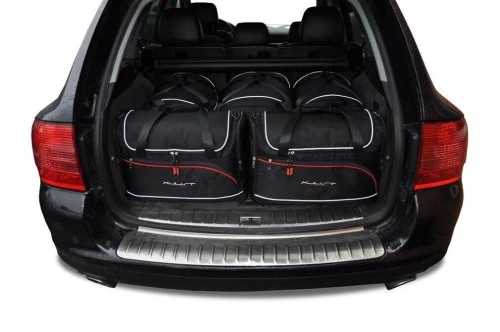 Torby do bagażnika Porsche Cayenne I (9PA) 2002–2010 – zestaw KJUST AERO 5 szt., 7033012
