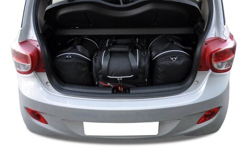 Przejdź do produktu Torby do bagażnika Hyundai i10 Hatchback II 2013–2020 – zestaw KJUST AERO 4 szt., 7018001
