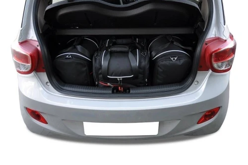 Torby do bagażnika Hyundai i10 Hatchback II 2013–2020 – zestaw KJUST AERO 4 szt., 7018001