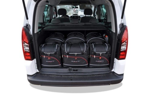 Przejdź do produktu Torby do bagażnika Peugeot Partner Tepee B9 2008–2019 – zestaw KJUST AERO 6 szt., 7032016