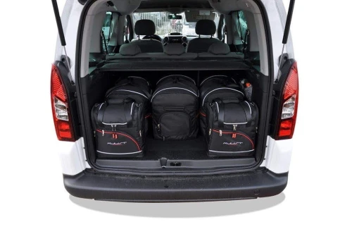 Torby do bagażnika Peugeot Partner Tepee B9 2008–2019 – zestaw KJUST AERO 6 szt., 7032016