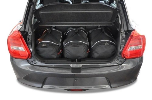 Przejdź do produktu Torby do bagażnika Suzuki Swift VI (AZ) 2017–2024 – zestaw KJUST SPORT 3 szt., 7039003