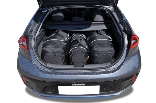 Przejdź do produktu Torby do bagażnika Hyundai IONIQ Electric II 2016–2019 – zestaw KJUST AERO 4 szt., 7018027