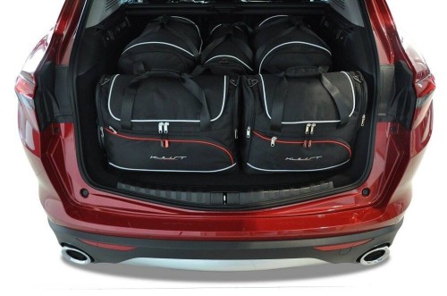 Przejdź do produktu Torby do bagażnika Alfa Romeo Stelvio I (949) 2017+ – zestaw KJUST AERO 5 szt., 7001008