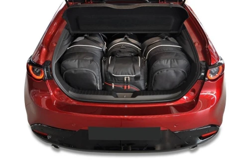 Torby do bagażnika Mazda 3 Hatchback IV (BP) 2018+ – zestaw KJUST AERO 4 szt., 7026022