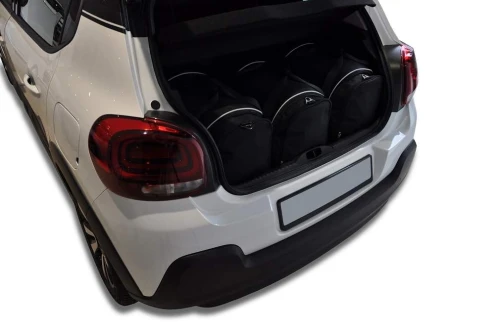 Torby do bagażnika Citroen C3 Hatchback III (SX) 2016–2023 – zestaw KJUST SPORT 3 szt., 7010024