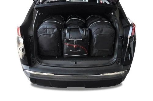 Torby do bagażnika Peugeot 3008 Plug-In Hybrid II (P84E) 2019–2024 – zestaw KJUST AERO 4 szt., 7032027