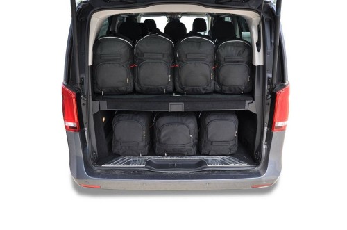 Przejdź do produktu Torby do bagażnika Mercedes-Benz EQV Extra Long W447 A3 2020+ – zestaw KJUST TROLLEY 7 szt., 7027085
