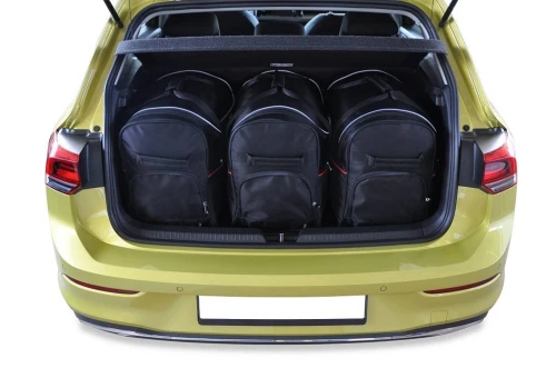 Torby do bagażnika Volkswagen Golf GTE Hatchback Plug-in Hybrid VIII 2020+ – zestaw KJUST TROLLEY 3 szt., 7043072