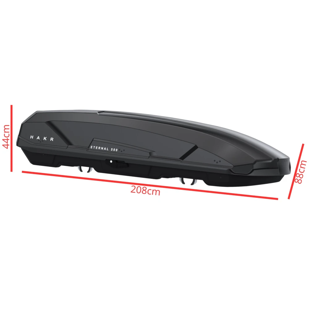 Box dachowy Hakr Eternal 500 czarny połysk - 500L 5