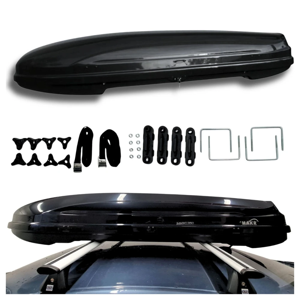 Box dachowy Hakr Magic 350 czarny połysk - 350L 1
