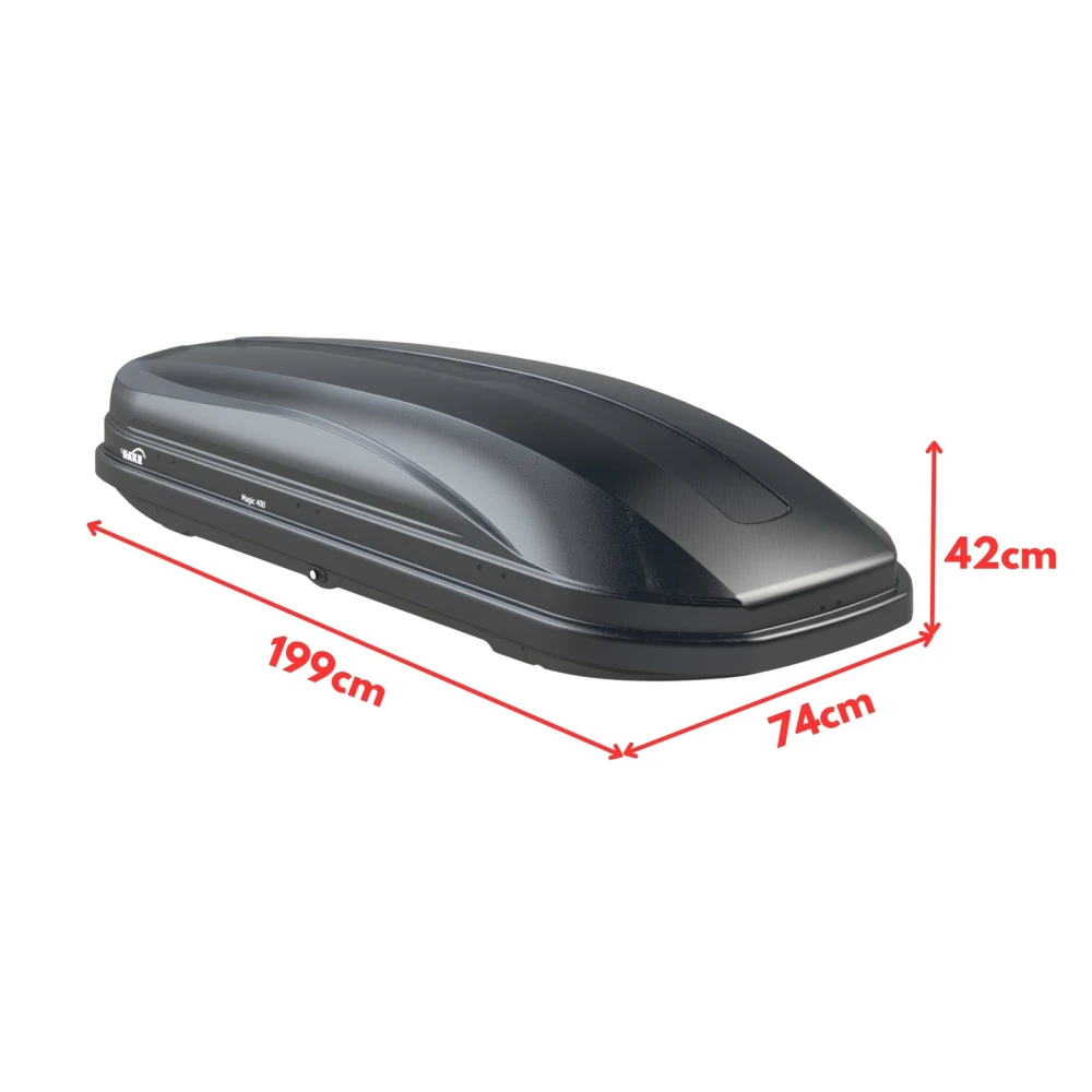 Box dachowy Hakr Magic 400 carbon - 400L 4