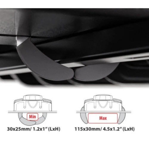 Box dachowy Menabo Satellite 550 Crab czarny połysk - 550L 7