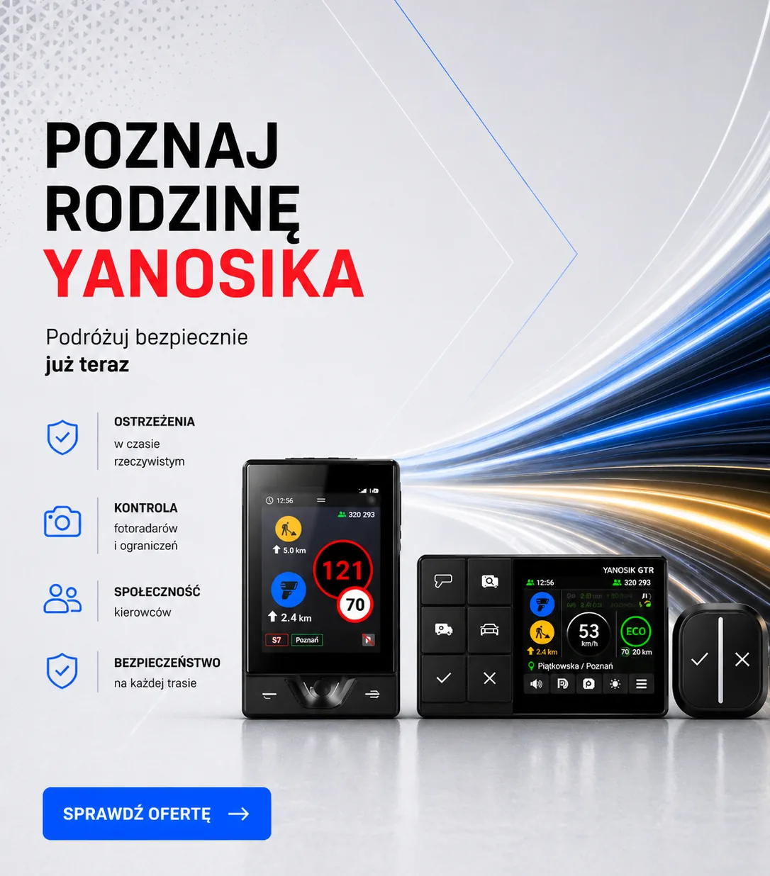 Banner promujacy zestawy yanosika 