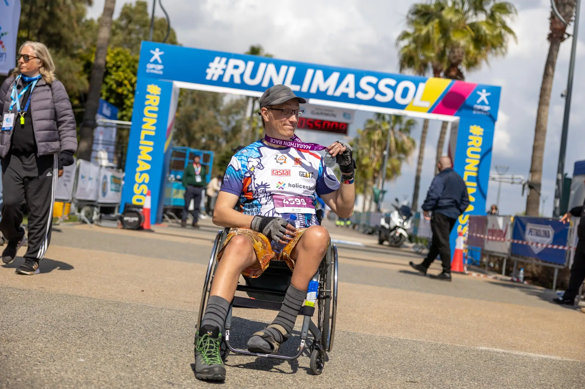 Alek Runner na trasie maratonu